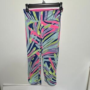 Lilly Pulitzer Women's Indigo Sea Dreamin‎ Luxletic Cropped Weekender Legging XS